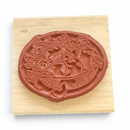 The Uptown Design Company Apple Bowl Artists Collection 115211 Rubber Stamp