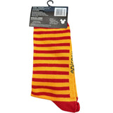 Disney Winnie The Pooh Smiling Striped Crew Socks Size 9-13