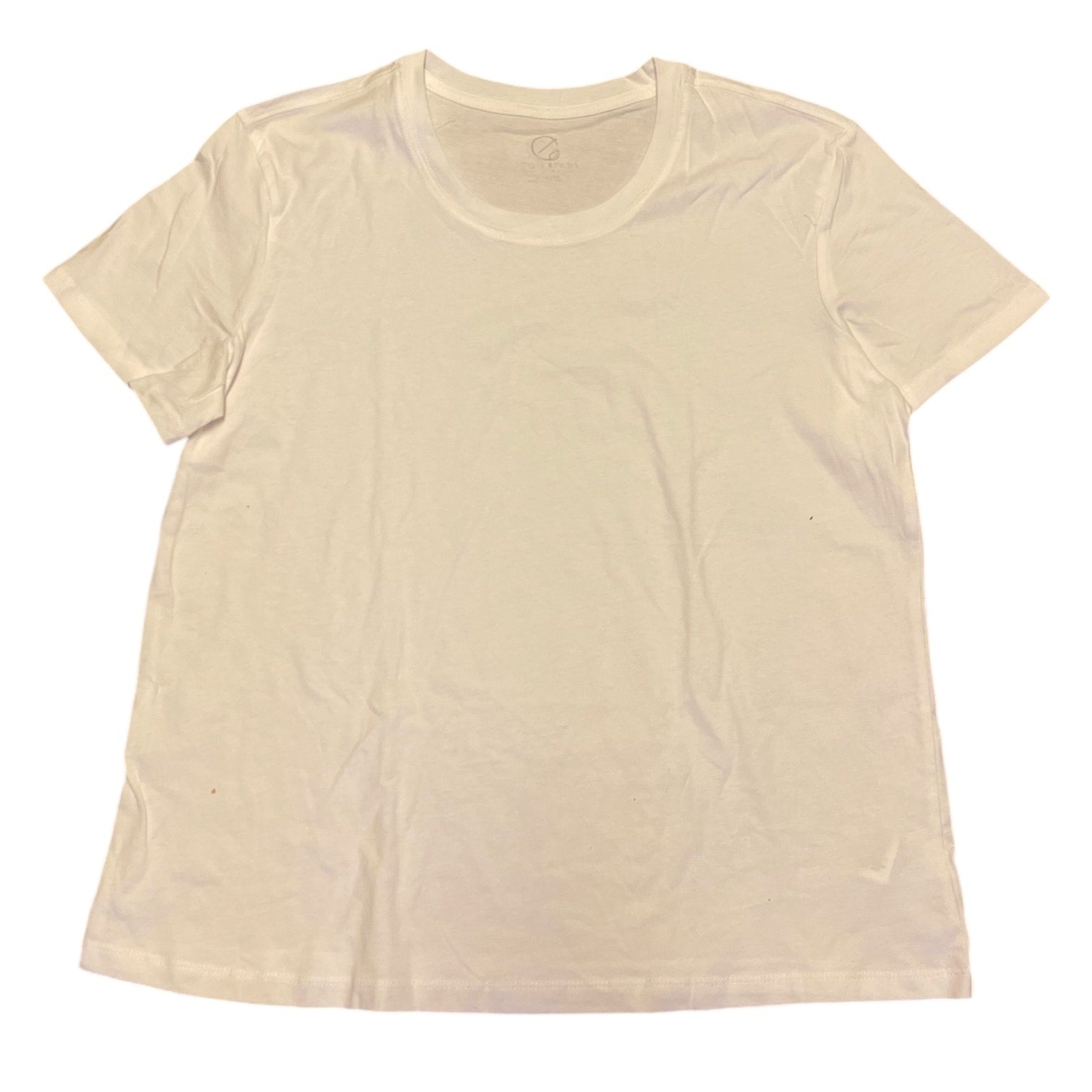 Front of white t-shirt on a white background
