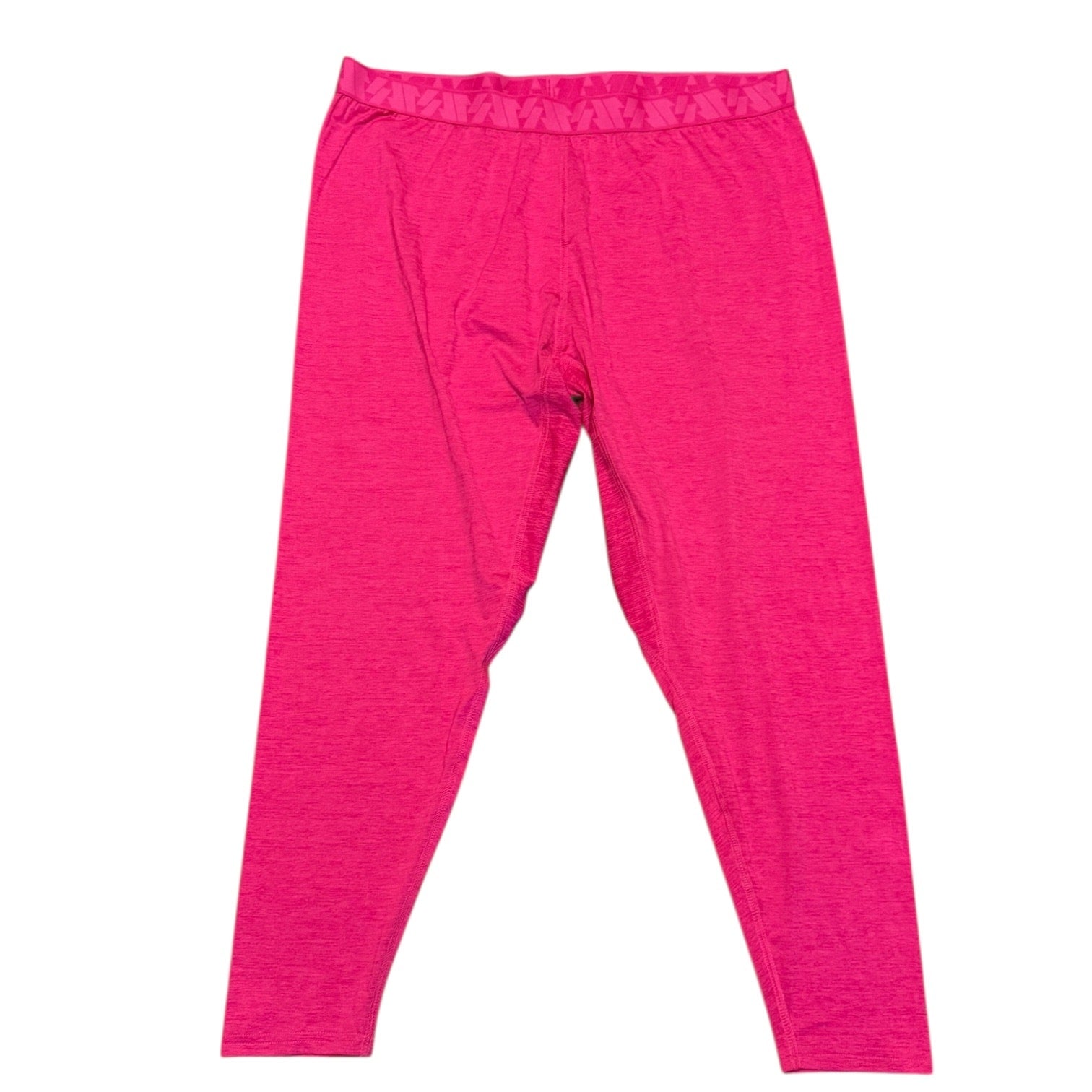 Bright pink leggings on a white background