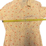 Pit to pit of yellow Eddie Bauer dress