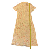 Length of yellow Eddie Bauer dress