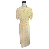 Front of yellow Eddie Bauer dress
