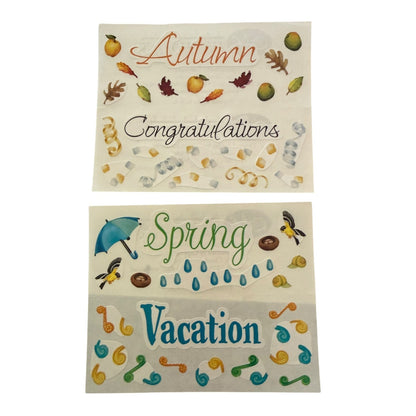 Creative Memories Vintage 2003 Seasons & Celebrations Stickers Collection
