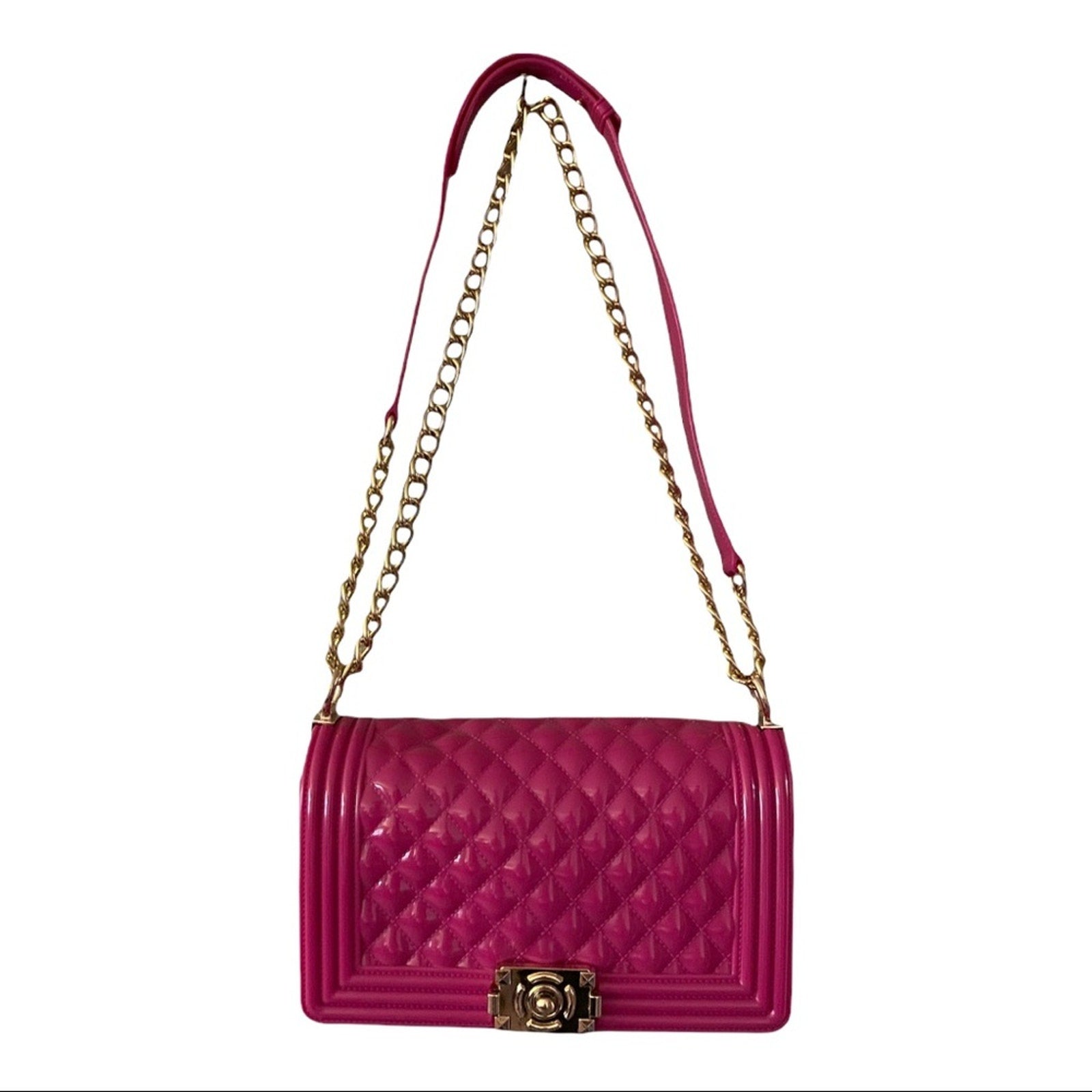 Front of pink purse