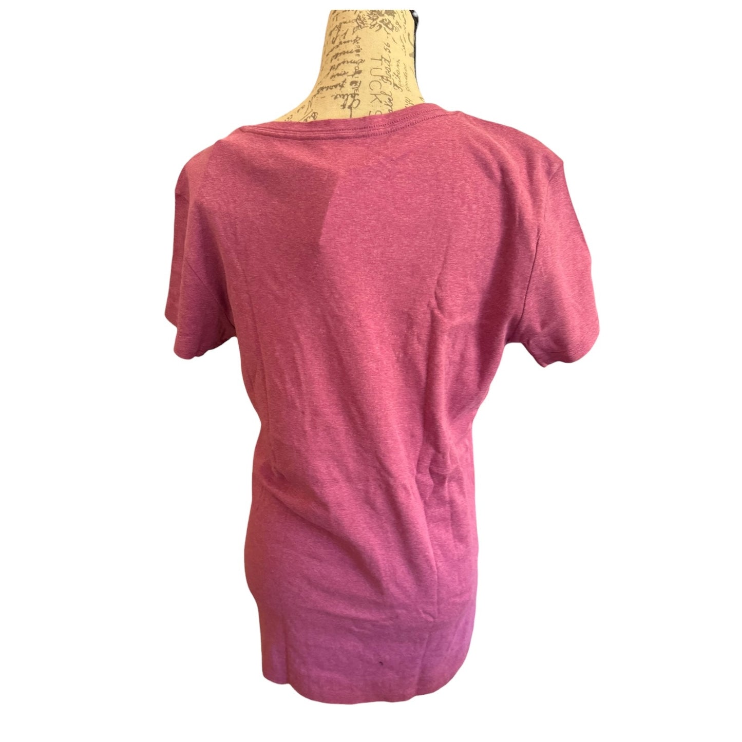 Kirkland Signature Pink Peruvian Pima Cotton V Neck Tee Shirt Size XL