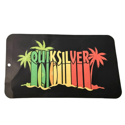 Quiksilver Green Yellow Red Reggae Palm Tree Surfboard Surfing Sticker