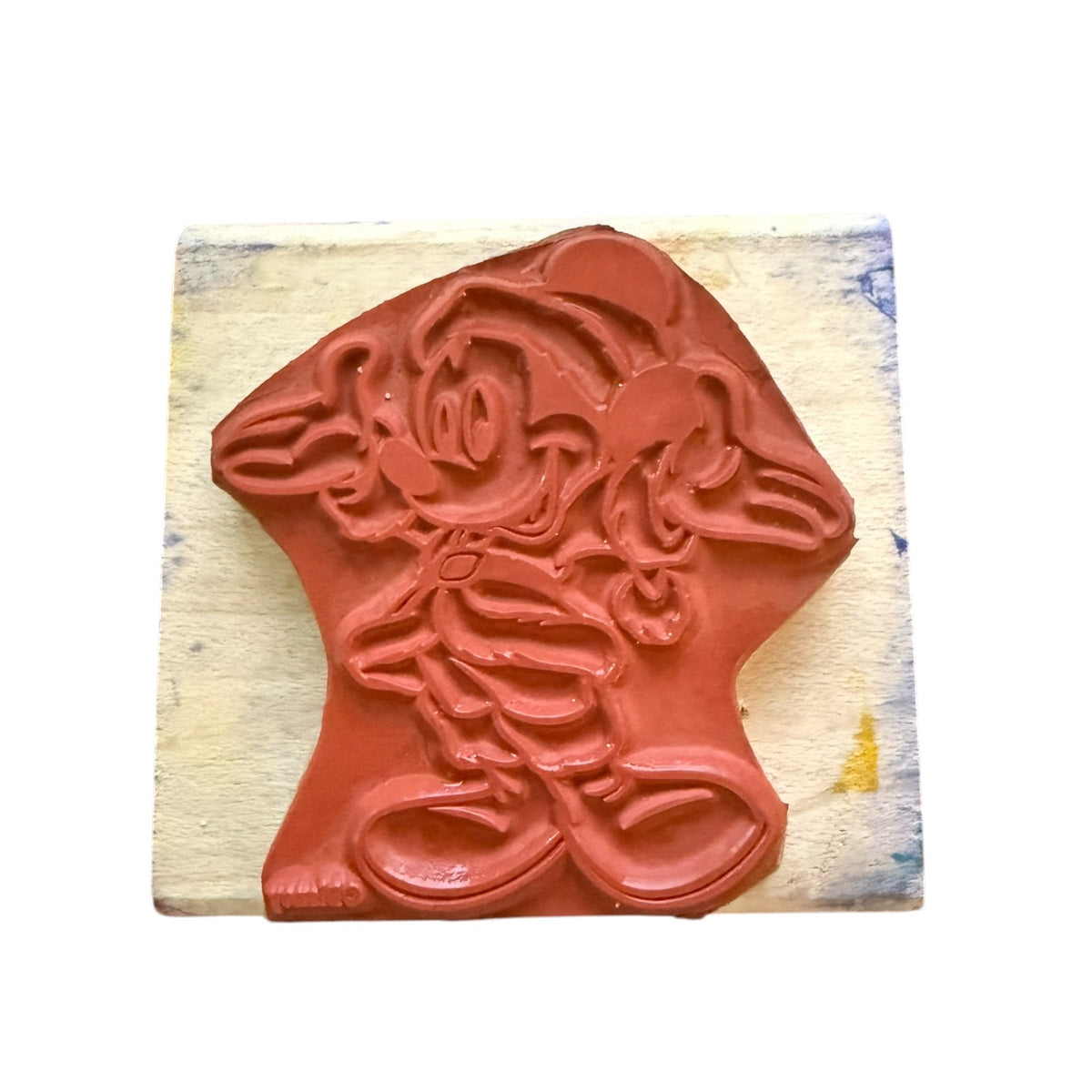Disney Rubber Stampede Christmas Mickey Mouse Santa Crafting Rubber Stamp