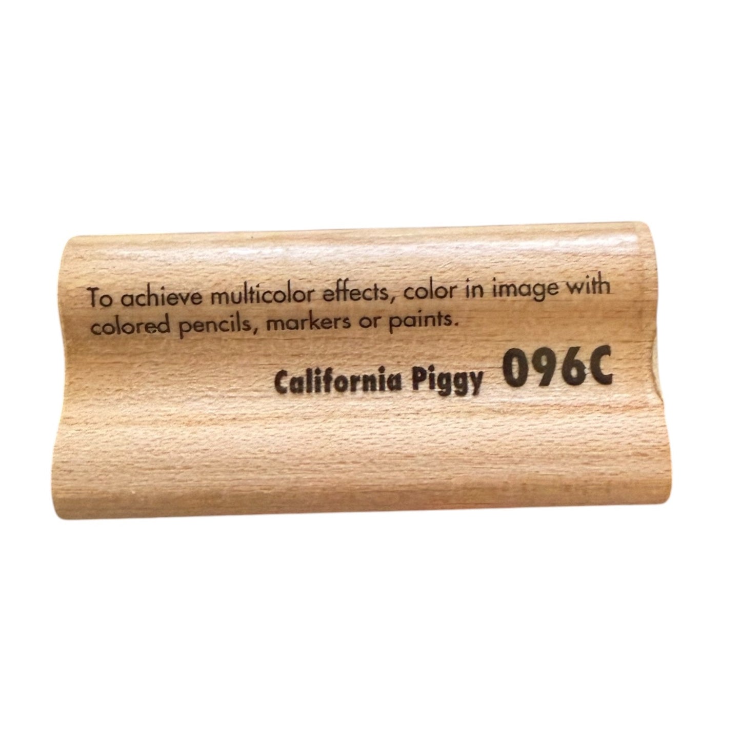 Rubber Stampede California Piggy Pig 096C Rubber Stamp