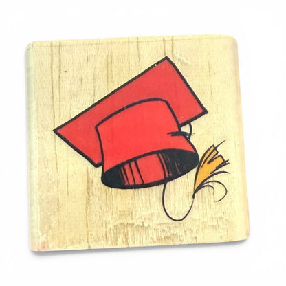 Stamps Etc Graduation Cap Rubber Stamp CRI-118-B