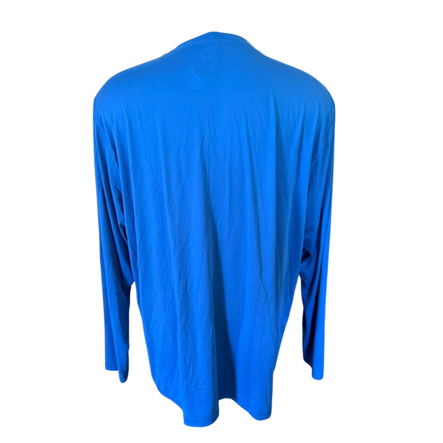 Hang Ten Blue Men's Tidal Long Sleeve 50 UPF Sun Shirt Size XXL