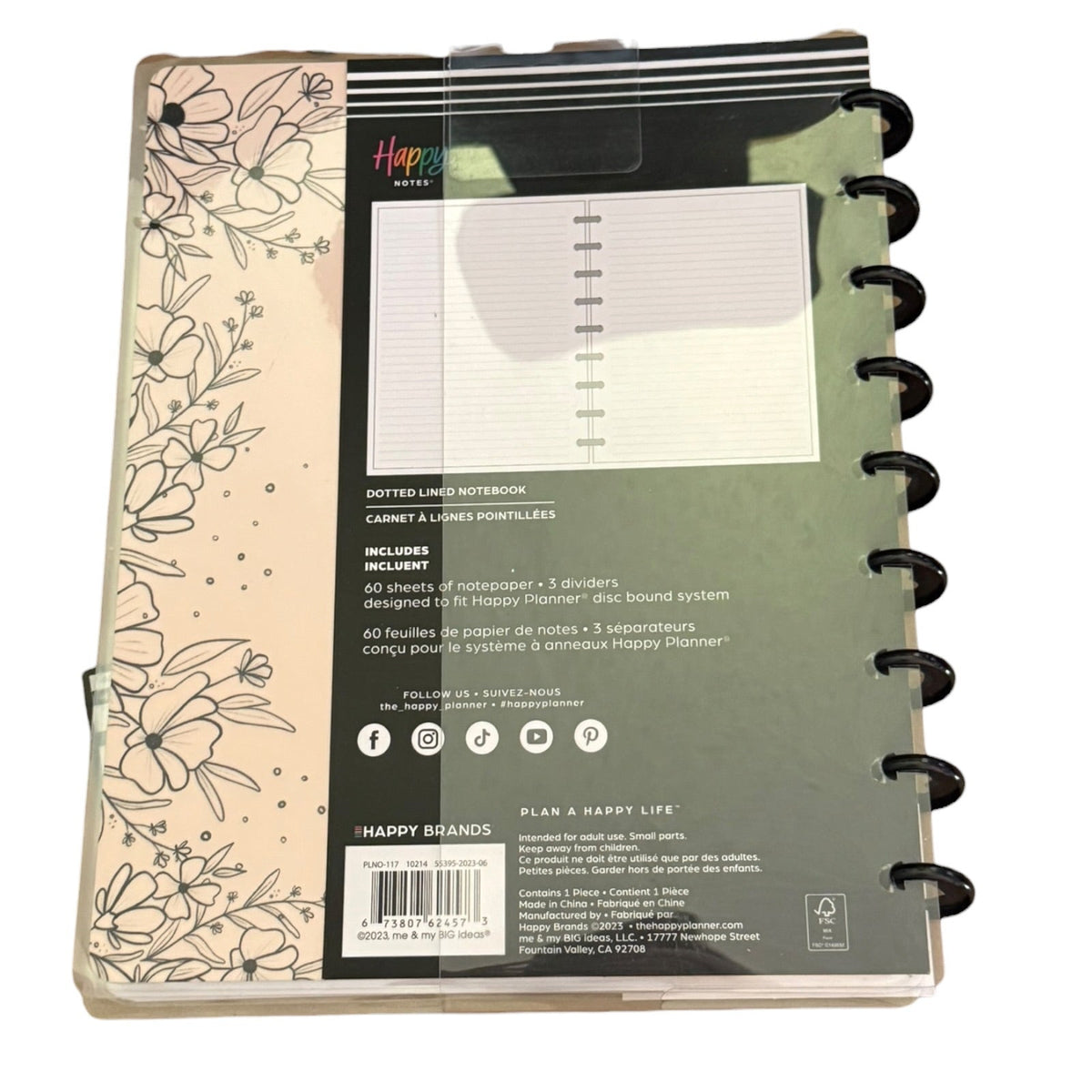 The Happy Planner Happy Notes Classic Lined Notebook 7"x9.25"