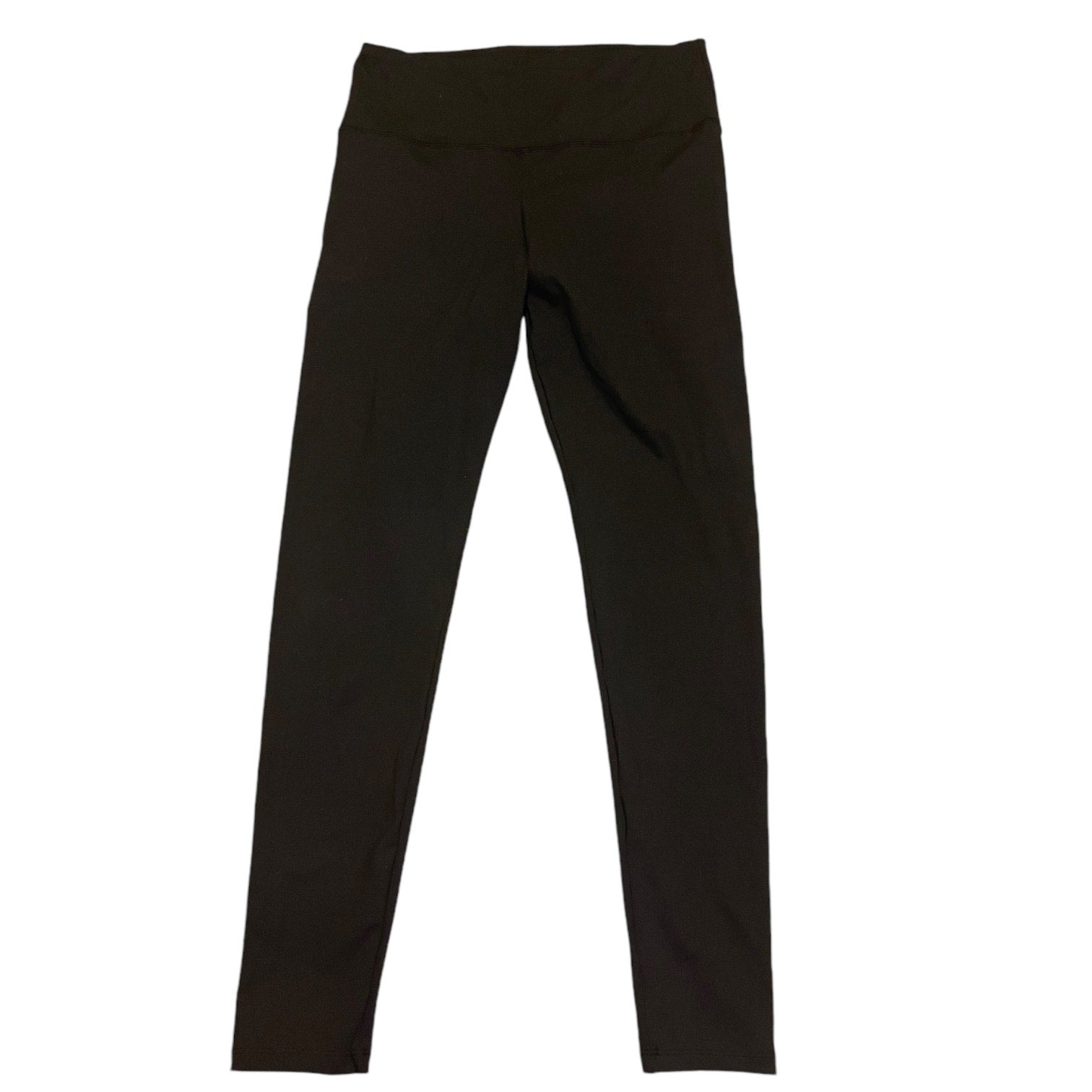 Black leggings on a white background
