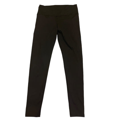 Black leggings on a white background