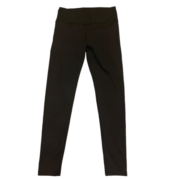 Front of black leggings