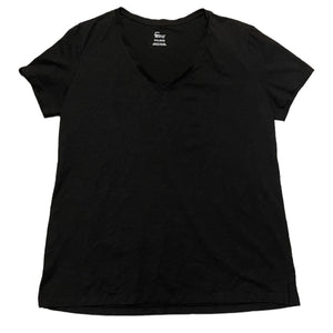 Front of black shirt