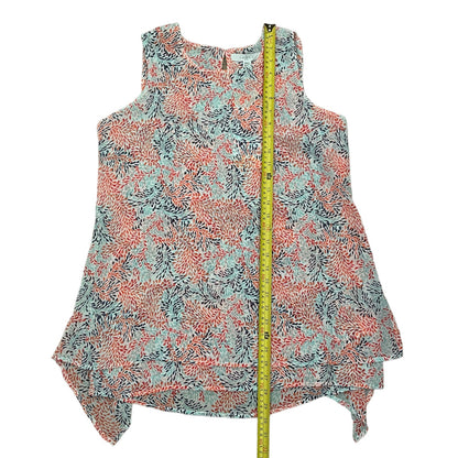 Fever NEW Sleeveless Layered Color Splash Shirt Size Small