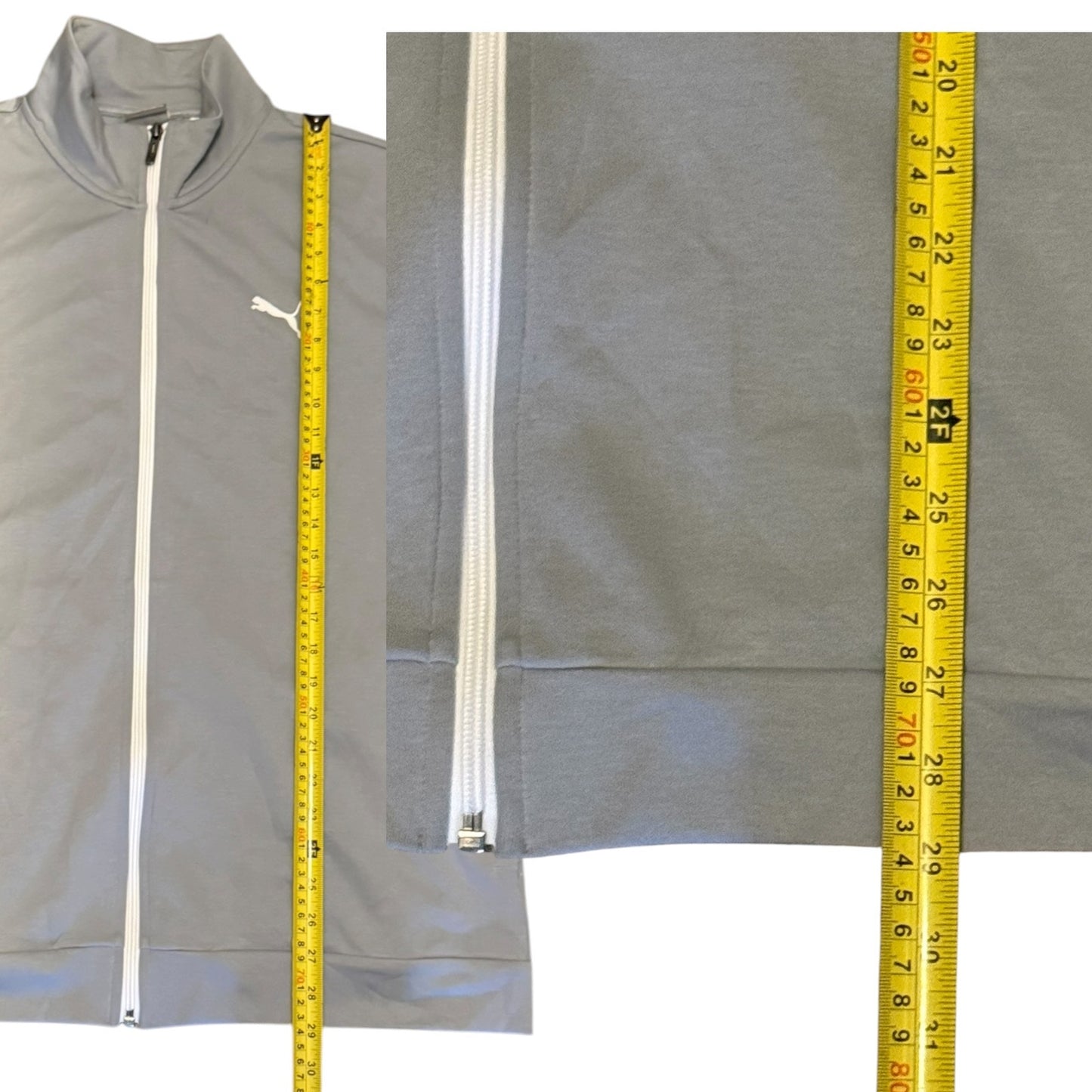Puma SE Way 1 Men's Gray Zipper Front Track Suit Jacket Size XL NWOT