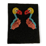 Front of flamingo earrings 2