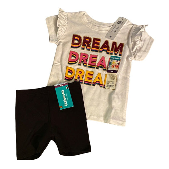 Girls shirt and shorts set