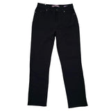 Front of black pants