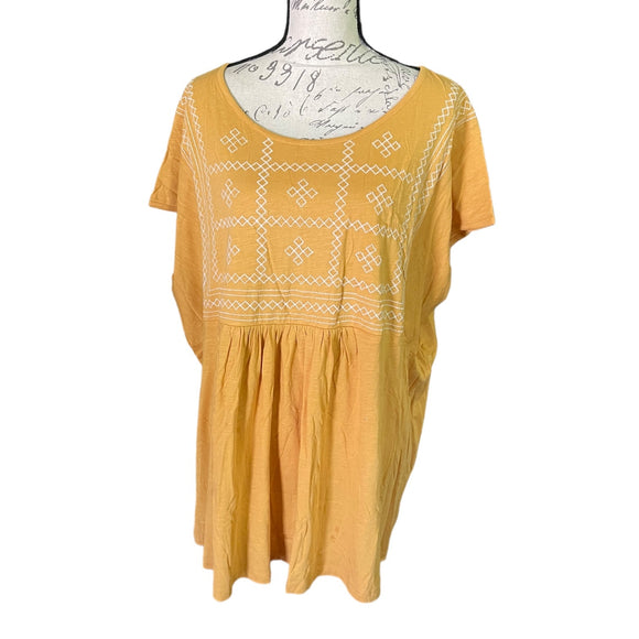 Front of babydoll shirt