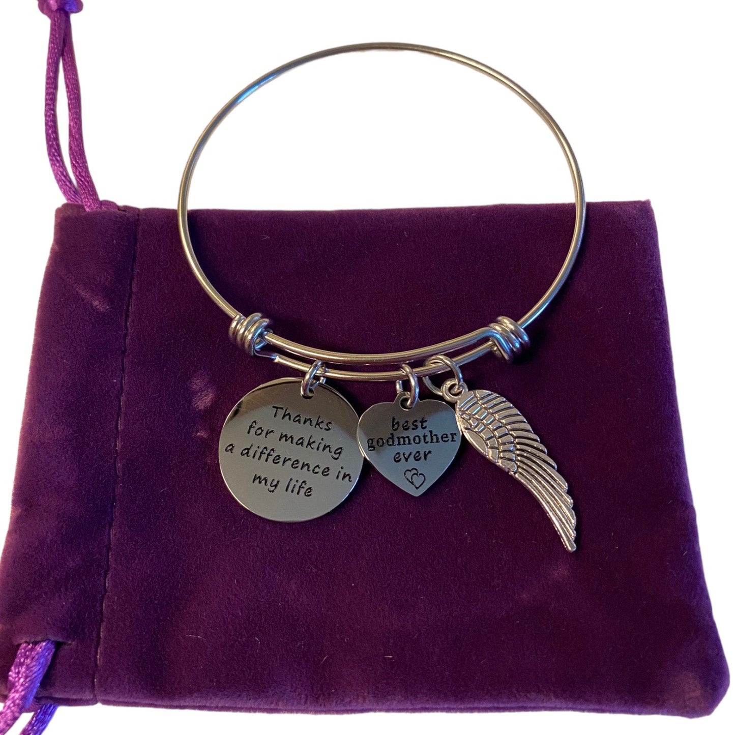 View 2 of silver bracelet