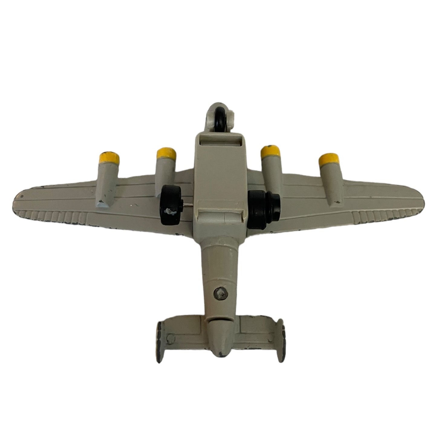 Bottom of b-24 airplane on a white background
