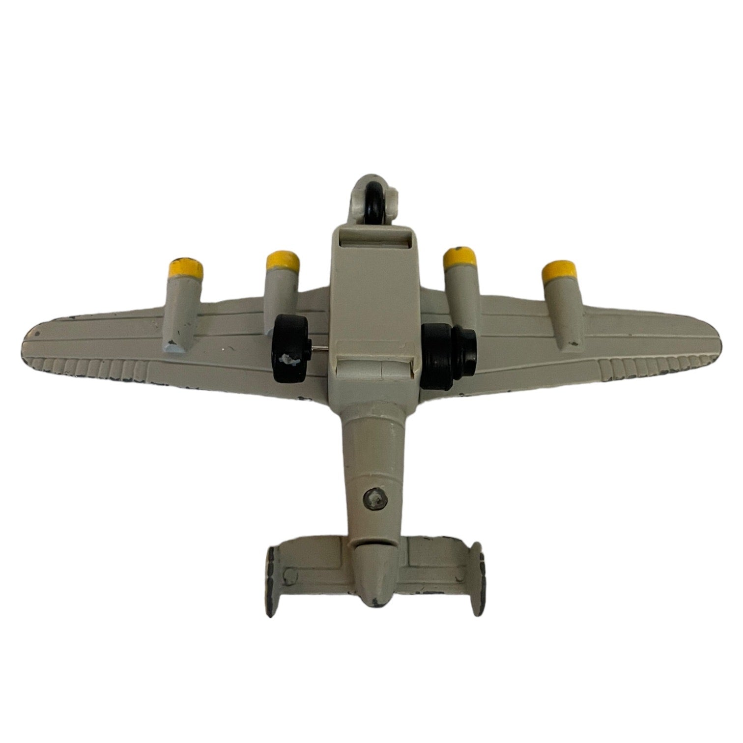 Bottom of b-24 airplane on a white background