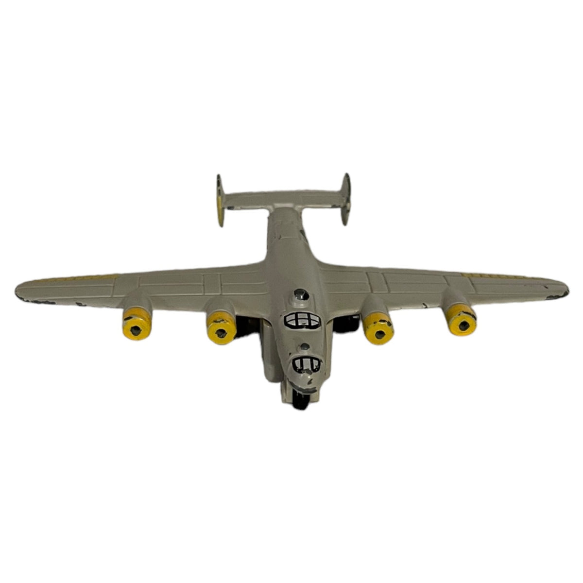 Model airplane on a white background