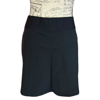 Back of Black skirt with a white background