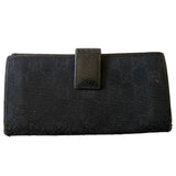 Back of black wallet