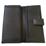 Interior of black wallet