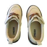 Top of a Pair of Gymboree shoes on a white background