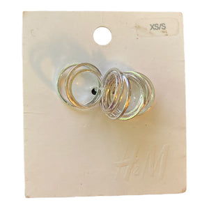 Silver stack rings