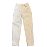 Front of white jeans