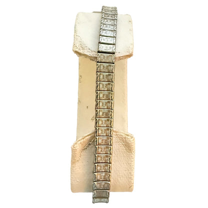 Back of watch bracelet on a white background