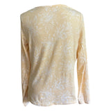 Back of yellow sun protection shirt