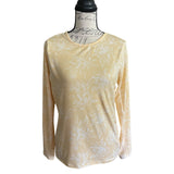 Front of yellow sun protection shirt