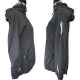 Under arm of Helly Hansen zip front jacket