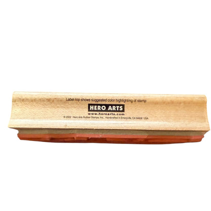 Hero Arts rubber stamp on a white background