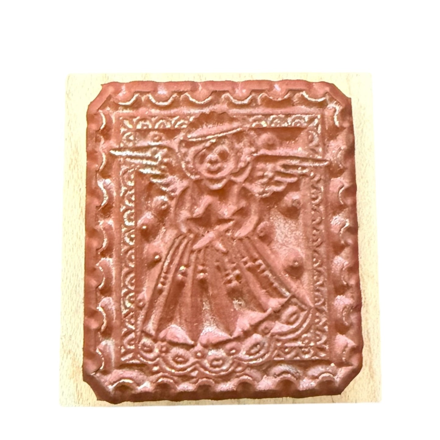 Hero Arts Angel Postage Stamp B130 Mounted Rubber Stamp