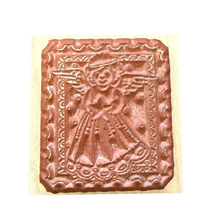 Hero Arts Angel Postage Stamp B130 Mounted Rubber Stamp