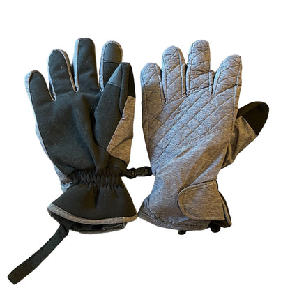 Set of gray and black gloves