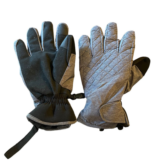 Set of gray and black gloves