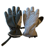 Set of gray and black gloves