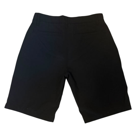Back of Black shorts on a white background