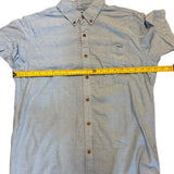 Pit to pit on blue shirt