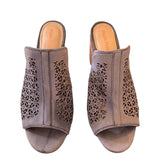 Front of blue Hush Puppies