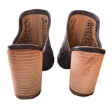 Back of blue Hush Puppies